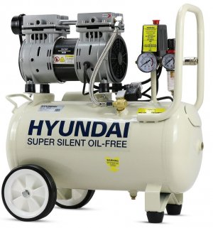 Hyundai HY7524 5.2CFM, 1HP, 24 Litre Oil Free Direct Drive Silenced Air Compressor